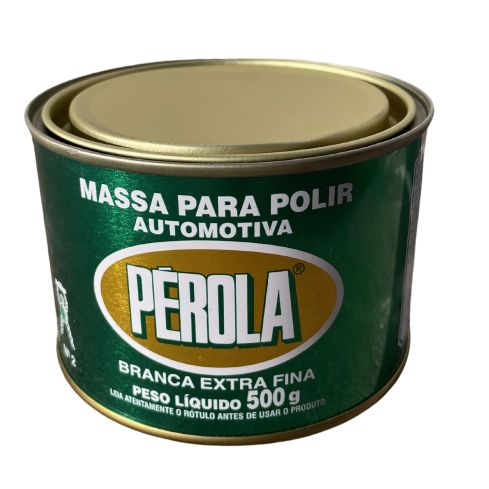 MASSA PARA POLIR BRANCA EXTRA FINA N2 500g - PEROLA