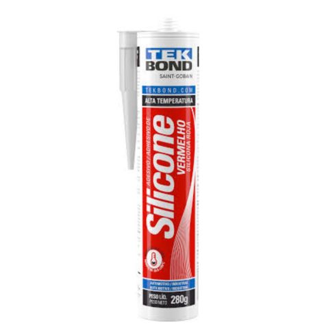 SILICONE ALTA TEMPERATURA VERMELHO 280g - TEKBOND