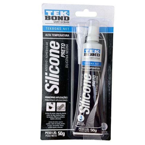 SILICONE ALTA TEMPERATURA PRETO BLISTER 50g - TEKBOND