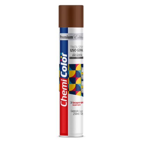 TINTA SPRAY UG MARROM 250ml - CHEMICOLOR