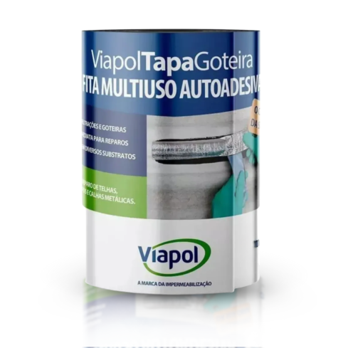 FITA TAPA GOTEIRA ALUMINIZADA 30cmx10m - VIAPOL