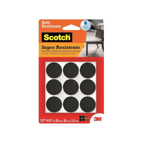 ANTIDESLIZANTE REDONDO PRETO GRANDE 30mm EP016 c9un - 3M
