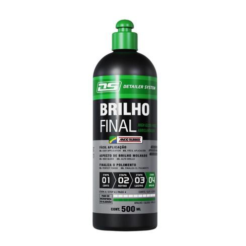 BRILHO FINAL ETAPA 4 BRILHO 500ml - MAXIRUBBER