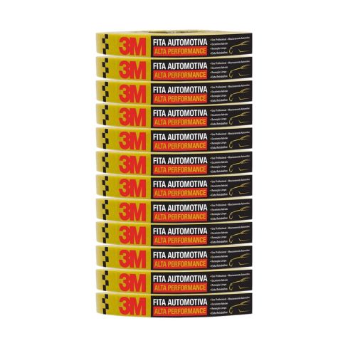 FITA CREPE ALTA PERFORMANCE AMARELA 18mmX40m - 3M