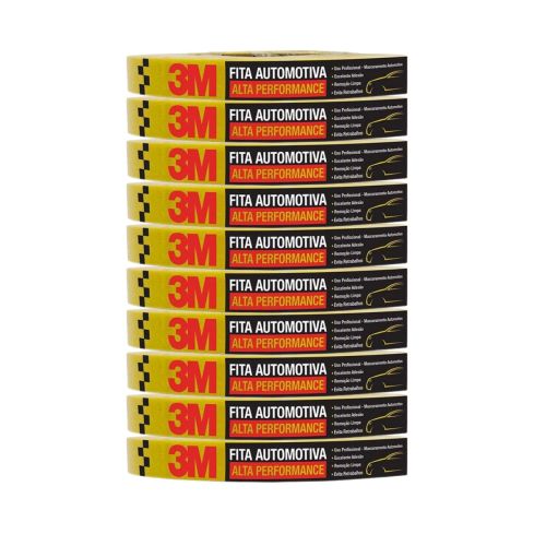 FITA CREPE ALTA PERFORMANCE AMARELA 16mmX40m - 3M