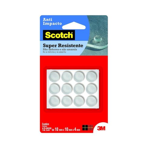 ANTIIMPACTO SILICONE REDONDO MEDIO 10mm NB002 c12un - 3M