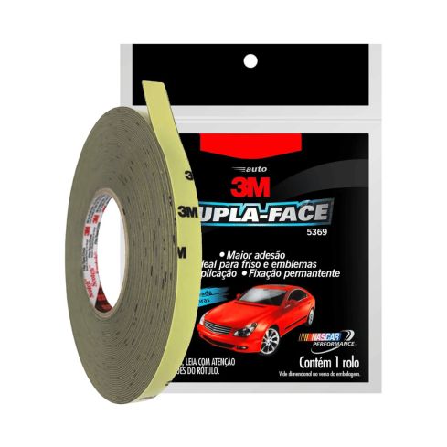 FITA DUPLA FACE 5369T TRANSPARENTE 6mmx20m - 3M