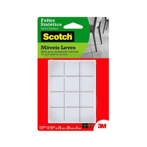 FELTRO BRANCO QUAD MED25mm FP065 C 12 pcs - 3M