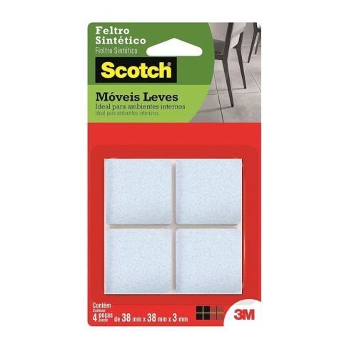 FELTRO BRANCO QUAD GDE38mm FP063 C 4 pcs - 3M