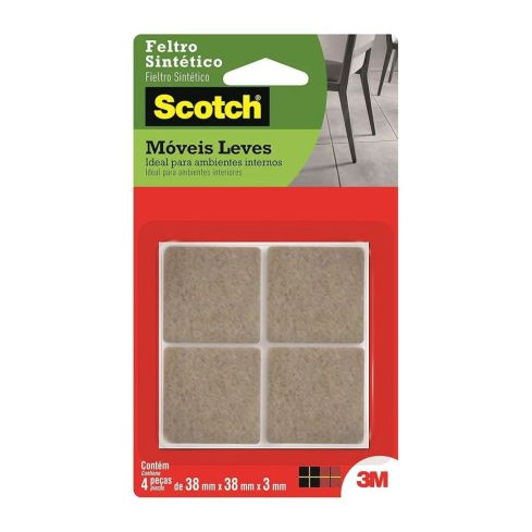 FELTRO MARROM QUAD GDE38mm FP085 C 4 pcs - 3M