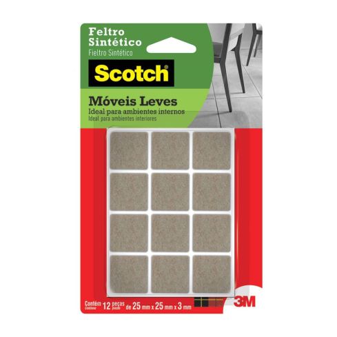 FELTRO MARROM QUAD PEQ25mm FP086 C 12 pcs - 3M