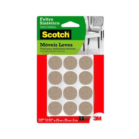 FELTRO MARROM RED PEQ25mm FP088 C 12 pcs - 3M