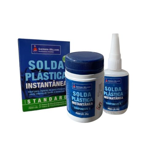 KIT SOLDA PLÁSTICA INSTANTÂNEACompA 18ml CompB 25g - LAZZURIL
