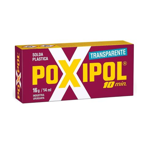 POXIPOL TRANSPARENTE 10 MINUTOS 16g - POXIPOL