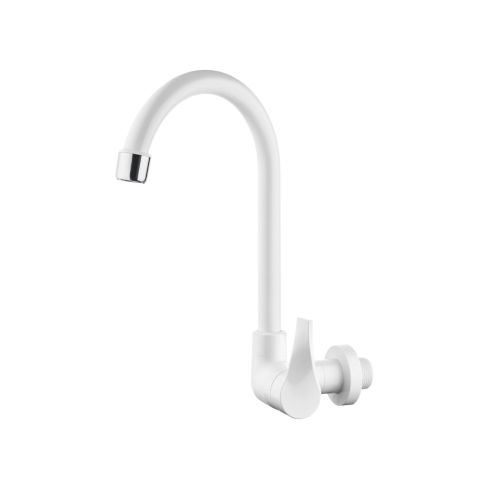 TORNEIRA PAREDE MVC TWIST COLOR BRANCA 14 VOLTA BICA MOVEL - HERC