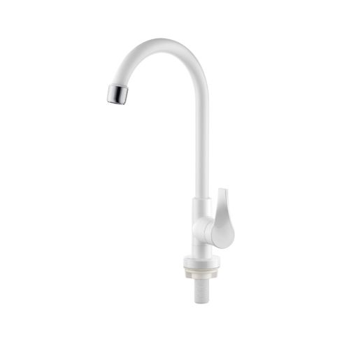 TORNEIRA MESA MVC TWIST COLOR BRANCA 14 VOLTA BICA MOVEL - HERC