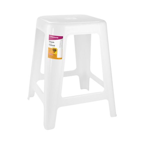 BANQUETA PLASTICA MULTIUSO BRANCA - PRIMAFER