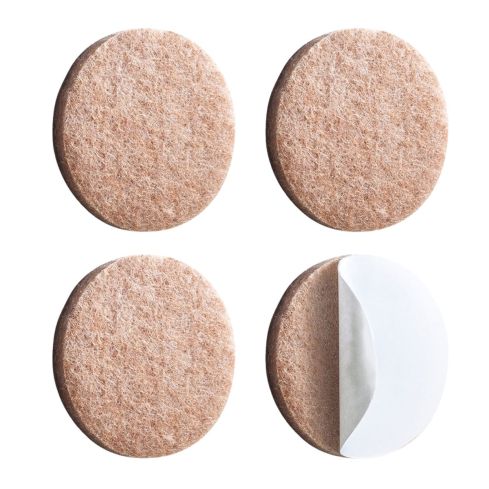 PROTETOR FELTRO ADESIVO REDONDO BEGE 4 PECAS 38cm - PRIMAFER