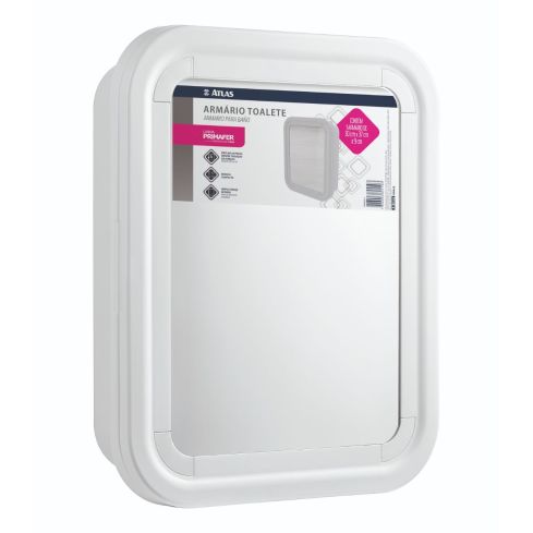 ARMARIO TOALETE PLASTICO BRANCO PR50552 - PRIMAFER