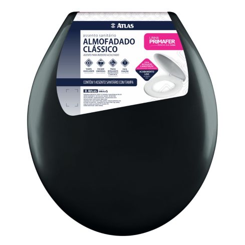ASSENTO ALMOFADADO CLASSICO PRETO - PRIMAFER