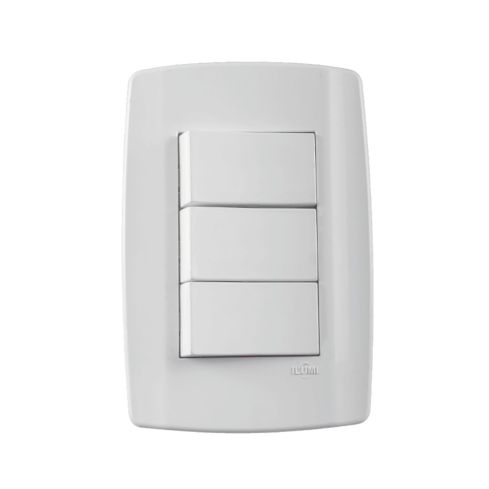SLIMCJ 3 INTERRUPTOR SIMPLES 10A 250V - ILUMI