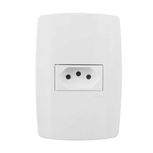 SLIMCJ 1 TOMADA 10A 250V HORIZ - ILUMI