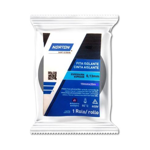 FITA ISOLANTE INDIV 19mmX20m NORTON - NORTON