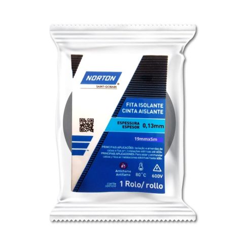 FITA ISOLANTE INDIV 19mmX5m NORTON - NORTON