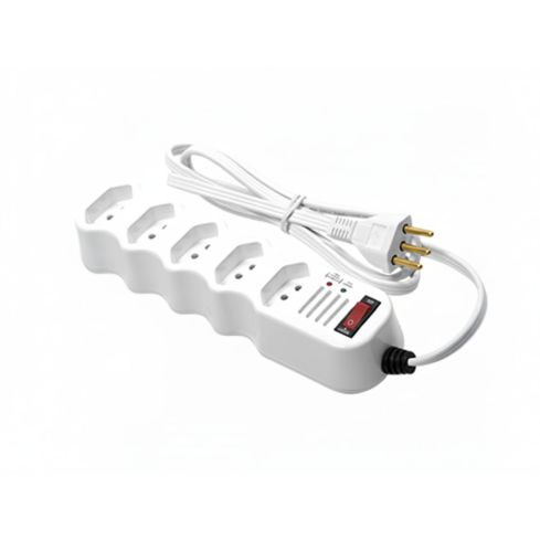 FILTRO DE LINHA ECONOMICO C 5 TOMADAS BIVOLT BRANCO - ILUMI