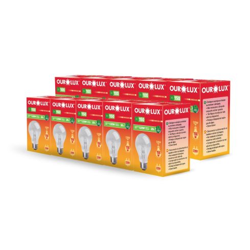LAMPADA ECO HALOGENA CLARA H150 120W 220V - OUROLUX