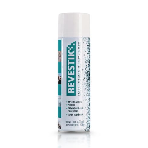 REVESTIK SPRAY EMBORRACHADO BRANCO 400ml - TF7 | H-7 | REMOX | REVESTIK