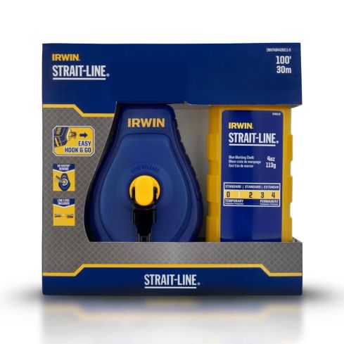 JOGO CARRETEL DE LINHA GIZ AZUL STRAITLINE 30m - IRWIN