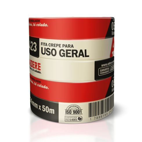 FITA CREPE USO GERAL 423 24mmX50m - ADERE