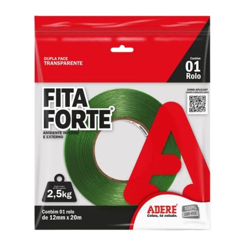 FITA FORTE DUPLA FACE XT100 12mmX20m - ADERE