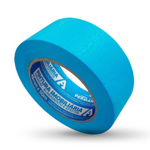 FITA CREPE IMOBILIARIA AZUL NEON A327S 45mmX50m - ADERE