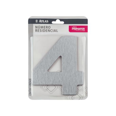 NUMERO RESIDENCIAL ACM ESCOVADO N4 - PRIMAFER