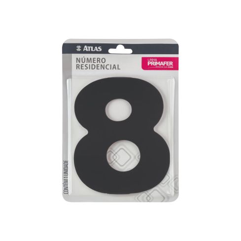 NUMERO RESIDENCIAL ACM PRETO N8 - PRIMAFER