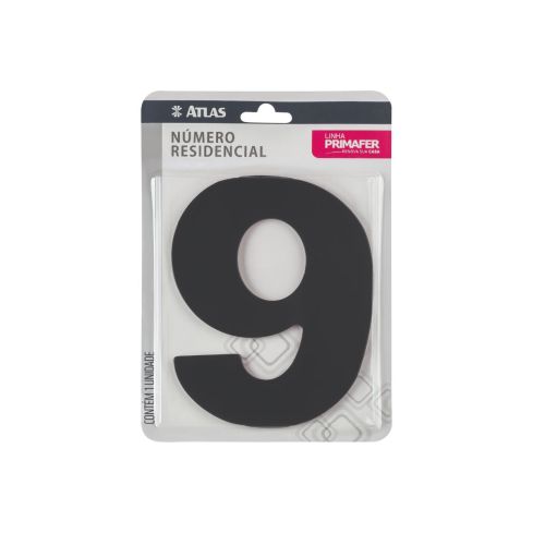 NUMERO RESIDENCIAL ACM PRETO N9 - PRIMAFER
