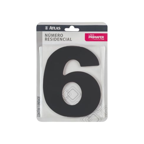 NUMERO RESIDENCIAL ACM PRETO N6 - PRIMAFER