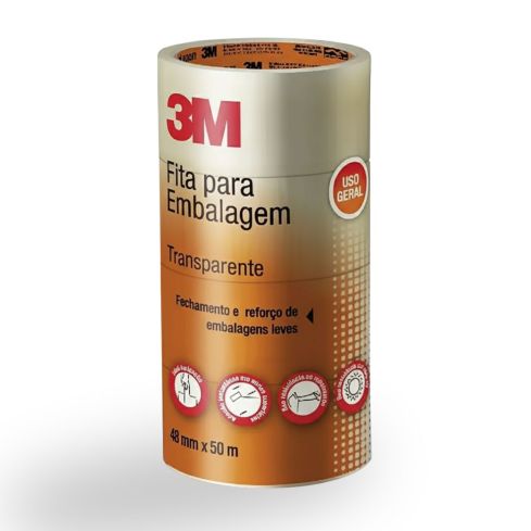 FITA P EMBALAGEM MARROM 48mmX50m - 3M