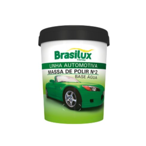 MASSA DE POLIR N 2 500 gr Base Agua - BRASILUX