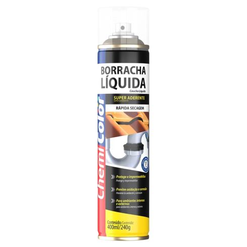 BORRACHA LIQUIDA SPRAY INCOLOR 400ml240g - CHEMICOLOR