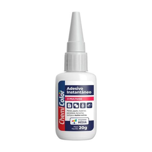 ADESIVO INSTANTANEO MULTIUSO 20g - CHEMICOLOR