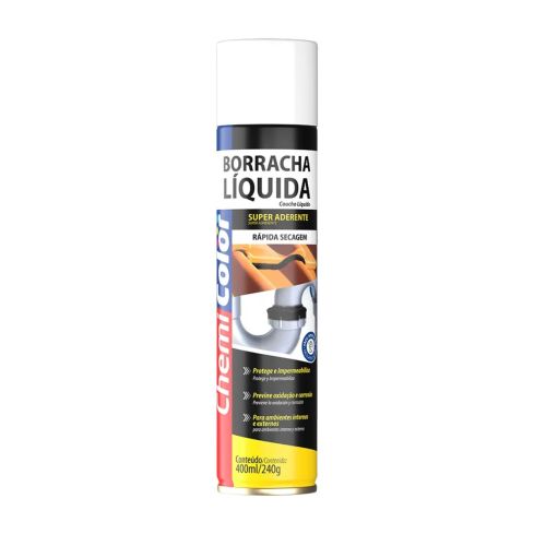 BORRACHA LIQUIDA SPRAY BRANCA 400ml240g - CHEMICOLOR