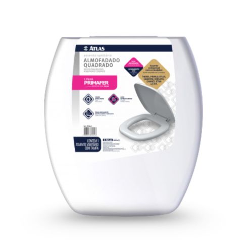 ASSENTO ALMOFADADO QUADRADO BRANCO - PRIMAFER