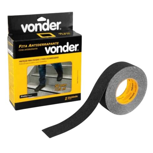 FITA ANTIDERRAPANTE PRETA 50mmX15m - VONDER