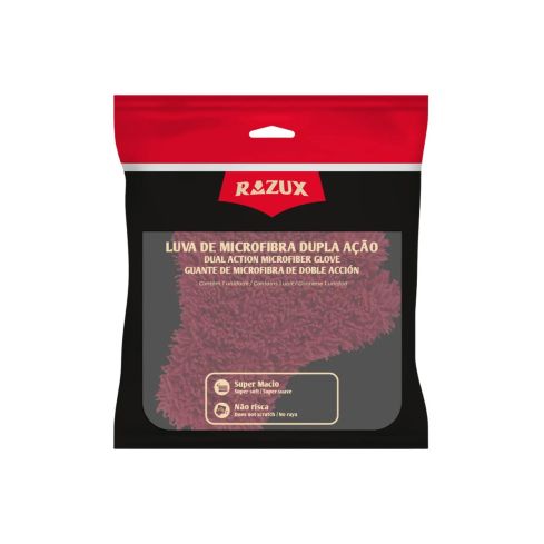 LUVA DE MICROFIBRA DUPLA ACAO RAZUX 28x18,5cm - VONIXX