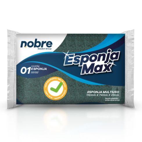 ESPONJA MULTIUSO MAX VERDE/AMARELA - NOBRE