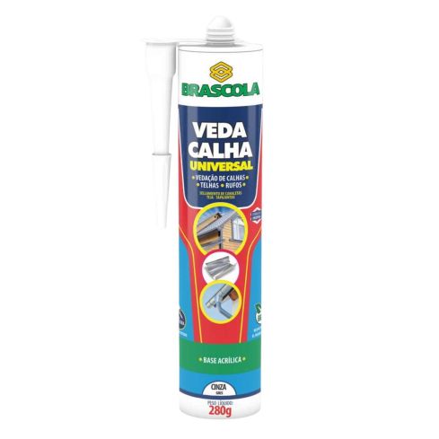 VEDA CALHA UNIVERSAL CINZA 280g - BRASCOLA