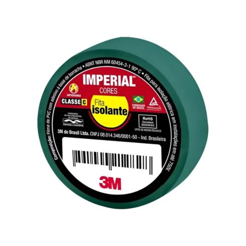 FITA ISOLANTE IMPERIAL VERDE 18mmX10m - 3M